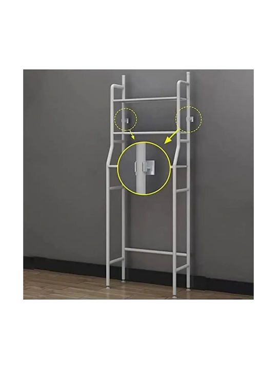 Verk Group Wall Mounted Bathroom Shelf Metallic White
