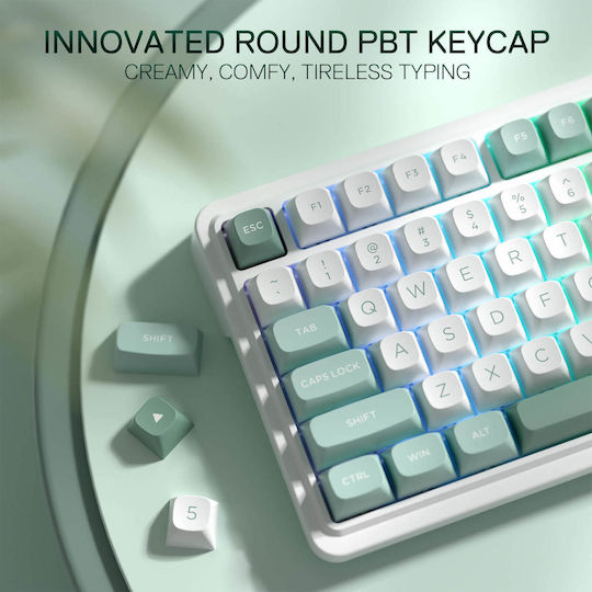 Redragon Redragon Galatin Pro K719WG-RGB-PRO Wireless Gaming Mechanical Keyboard with Custom Linear switches and RGB lighting (International English) Green