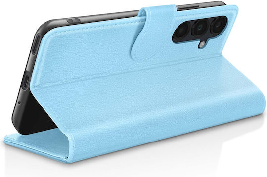 Zanaé Wallet Mobile Phone Case Galaxy A16 Stand Function Magnetic Tab Light Blue