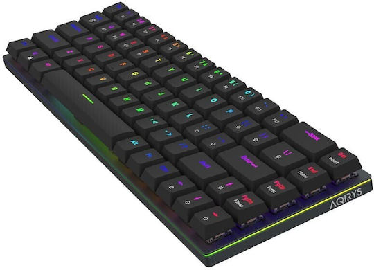 Aqirys Agena Wireless Gaming Mechanical Keyboard 65% with Gateron Red switches and RGB lighting (English US)