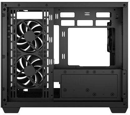 Deepcool CG330 3F Gaming Mini Tower Κουτί Υπολογιστή με Πλαϊνό Παράθυρο και ARGB Φωτισμό Μαύρο