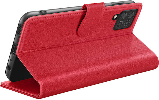 Zanaé Wallet Case Galaxy A12/m12 Stand Magnetic Tab Red