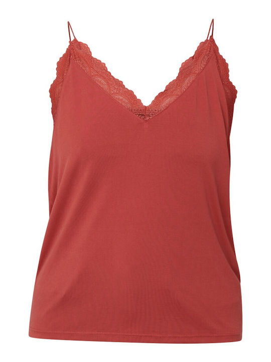 Women's Lingerie Top with Lace Marsala