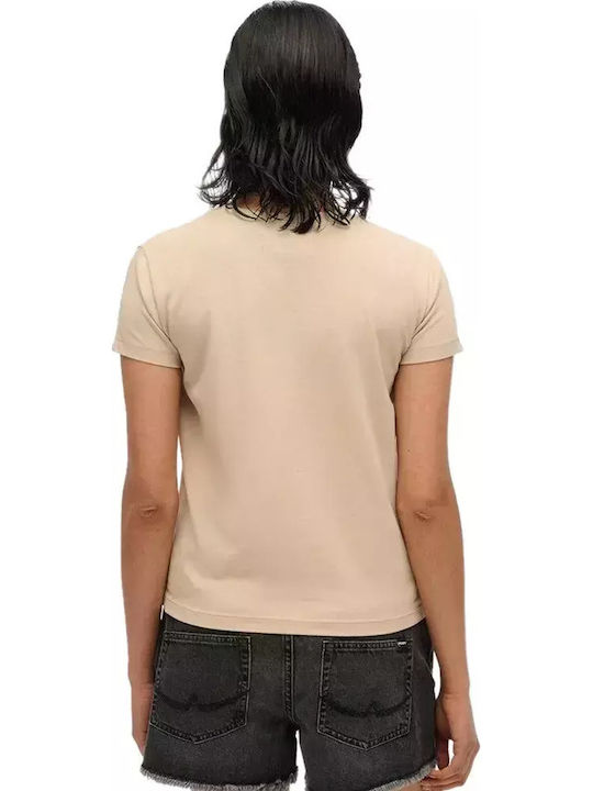 Superdry 'sport Luxe' T-Shirt Μπεζ