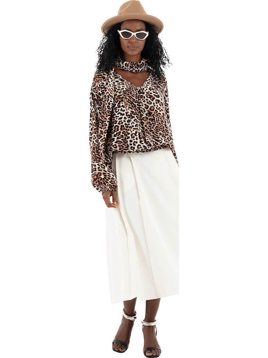 Cunea1 Women's Blouse Brown