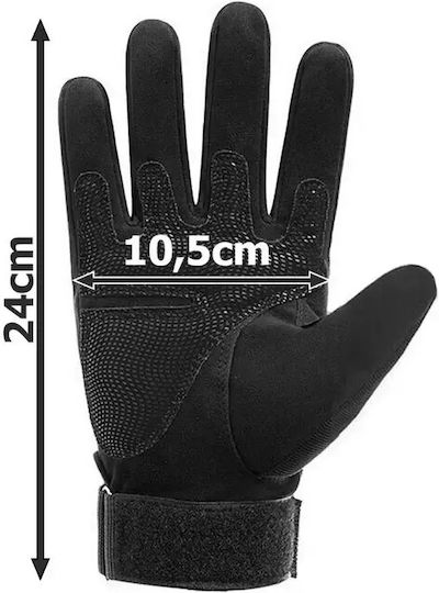 Tactical Military Gloves XL Black Knuckle Protection