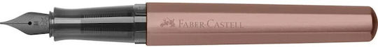 Faber-Castell Hexo Писалка Medium Бронзова от Алуминий с Червено Мастило