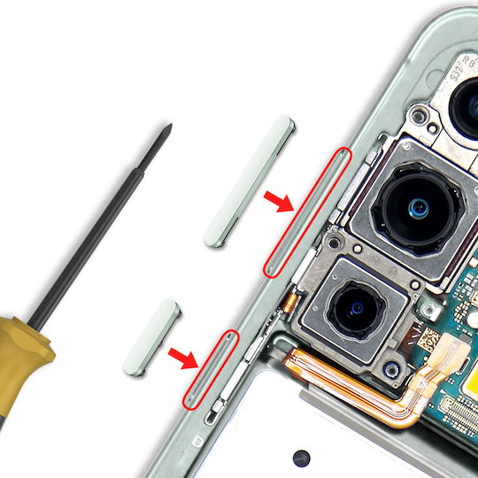 Clappio Buton De Înlocuire Pornire Volum Galaxy S25 Galaxy S25 Plus Verde Apă