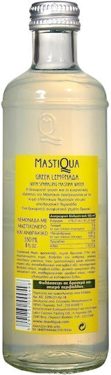 Mastiqua Lemonade Soda with Carbonation in Glass Bottle 330ml