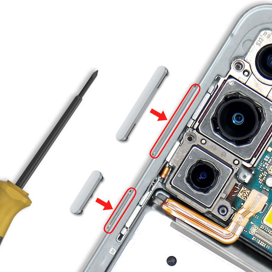 Clappio Buton De Înlocuire Power Volume Galaxy S25 Galaxy S25 Plus Gri