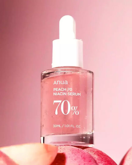 Anua Peach 70 Niacin Moisturizing Serum Face with Niacinamide for Detoxification & Radiance 30ml