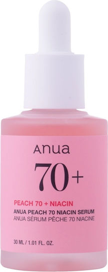 Anua Peach 70 Niacin Moisturizing Serum Face with Niacinamide for Detoxification & Radiance 30ml
