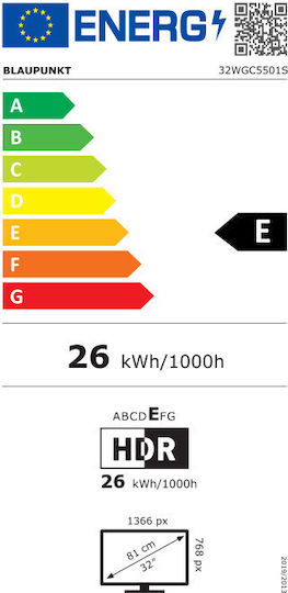 Blaupunkt Smart Τηλεόραση 32" HD Ready LED 32WGC5501S (2025)