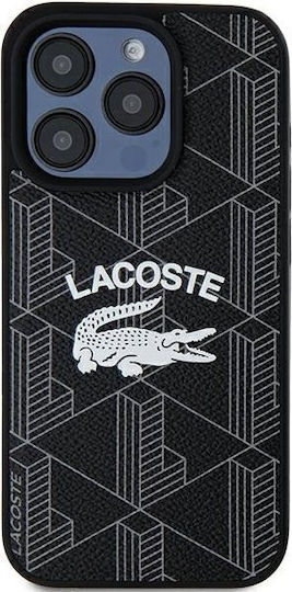 Lacoste Monogram Vintage Logo Magsafe Back Cover Πλαστικό Μαύρο (iPhone 15 Pro Max)