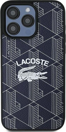 Lacoste Monogram Vintage Logo Magsafe Back Cover Plastic Navy Blue (iPhone 15 Pro)