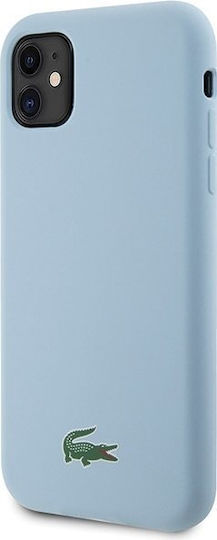 Lacoste Silicone Croc Logo Magsafe Back Cover Πλαστικό Γαλάζιο (iPhone 11)