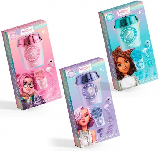 WOW Generation In-ear Bluetooth Handsfree Ακουστικά με Θήκη Φόρτισης Τιρκουάζ