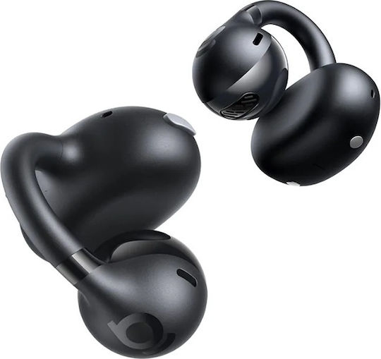 Baseus BC1 Open Ear Bluetooth Handsfree Ακουστικά με Αντοχή στον Ιδρώτα και Θήκη Φόρτισης Μαύρα