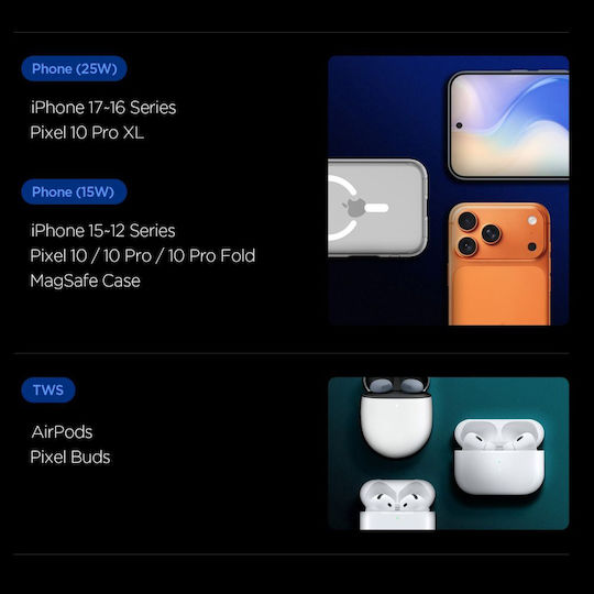 Spigen Φορτιστής Magsafe 25W Power Delivery Μαύρος (Essential)