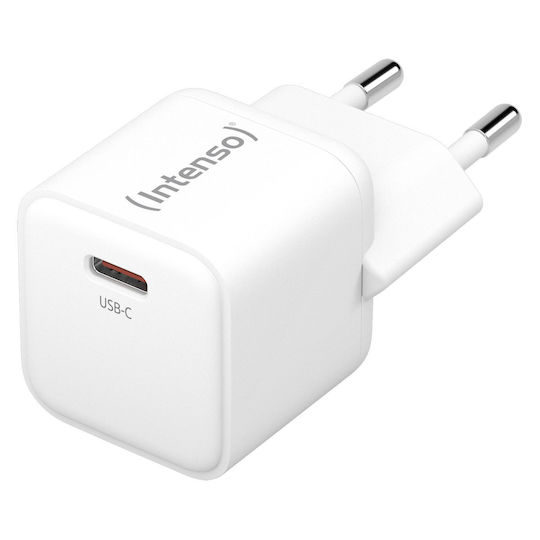 Intenso Charger Without Cable GaN with USB-C Port 30W Whites (W30C)