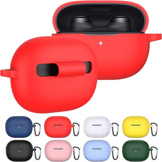 Lite Case Silicone with Hook in Pink color for Redmi Buds 3 Lite