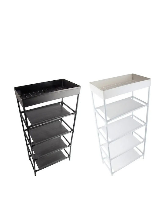 Verk Group Floor Bathroom Shelf Metallic