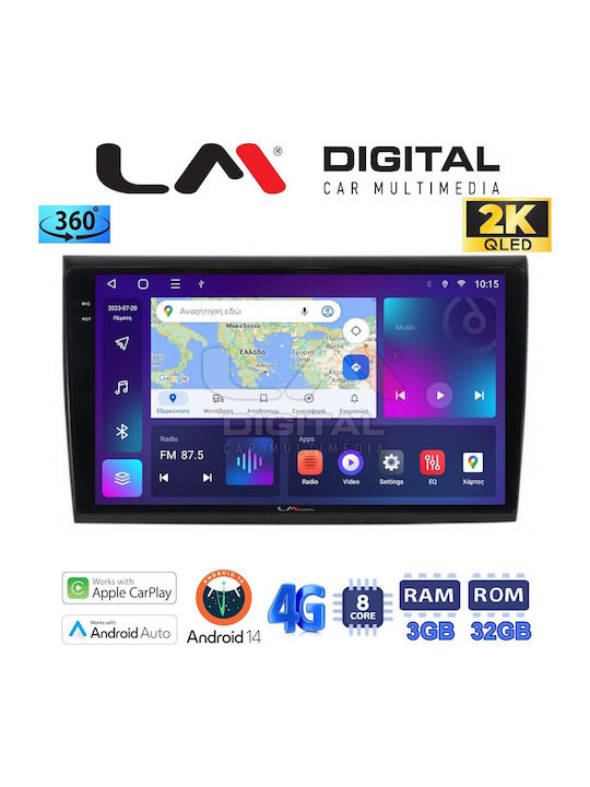 LM Digital Auto-Audiosystem für Fiat Bravo 2007> (Bluetooth/USB/WiFi/GPS/Apple-Carplay/Android-Auto)