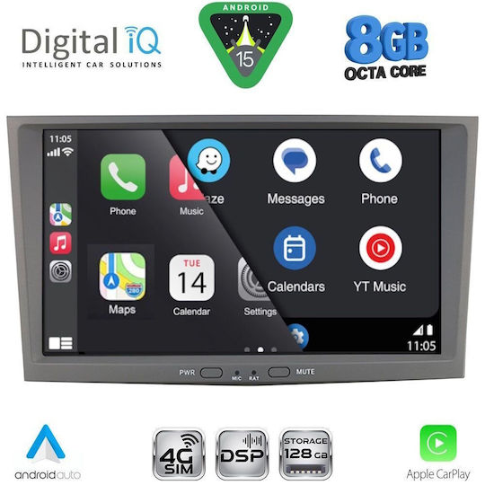 Digital IQ Sistem Audio Auto pentru Opel Antara 2004-2014 (Bluetooth/USB/WiFi/GPS/Apple-Carplay/Android-Auto)