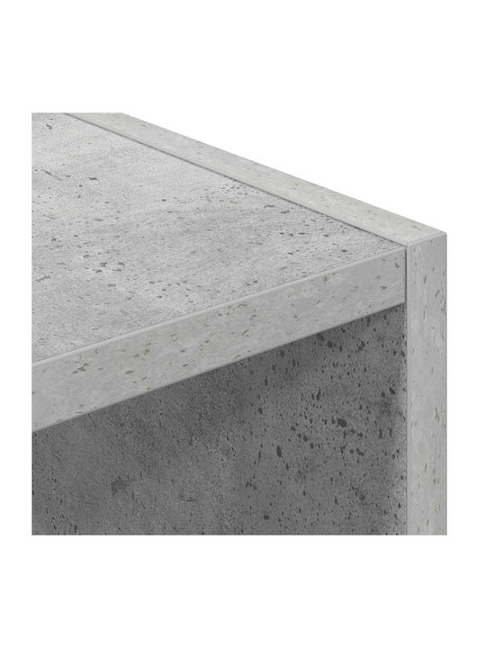 vidaXL Wohnzimmer Vitrine aus Spanplatte Grau 90x30x90cm