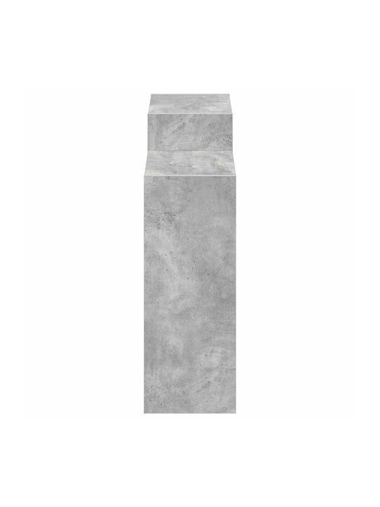 vidaXL Wohnzimmer Vitrine aus Spanplatte Grau 90x30x90cm