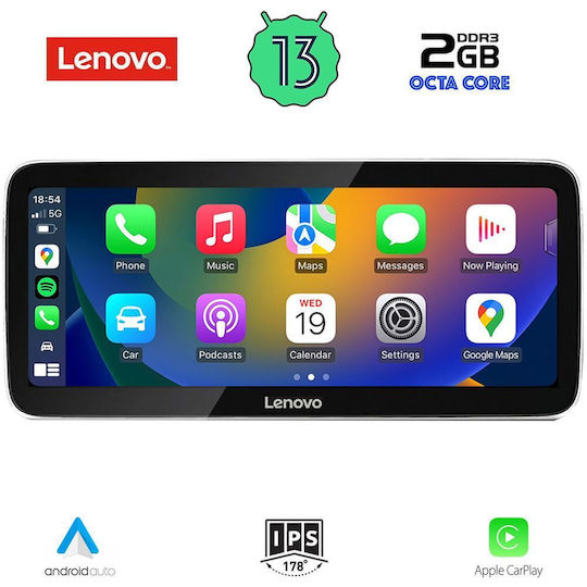 Lenovo Ηχοσύστημα Αυτοκινήτου για Lexus ES 2013-2017 (Bluetooth/USB/WiFi/GPS/Apple-Carplay/Android-Auto) με Οθόνη Αφής 12.3"