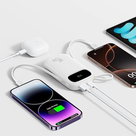 Baseus EnerFill FC31 Power Bank 20000mAh 45W με Θύρα USB-A και Θύρα USB-C Μωβ