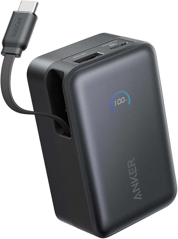 Anker Nano Power Bank 10000mAh 45W cu Port USB-A și Port USB-C