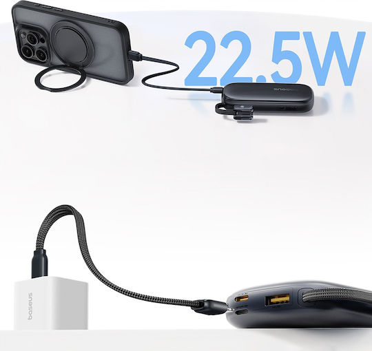 Baseus EnerFill FC21 QPow3 Ultra Power Bank 10000mAh 22.5W with USB-A Port Black