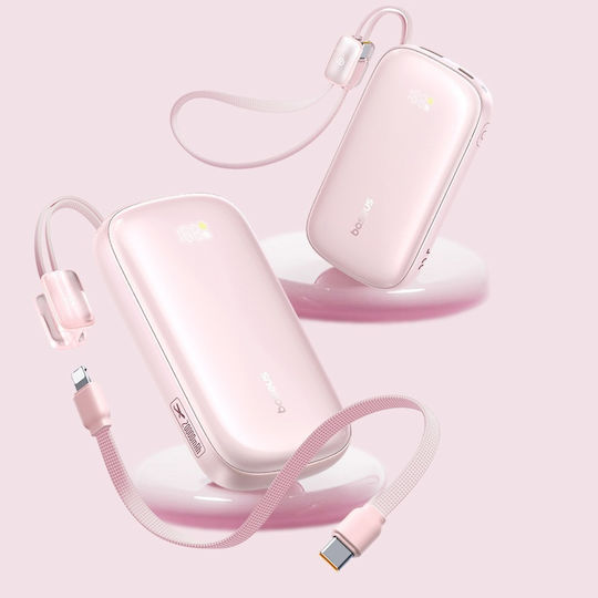 Baseus EnerFill FC21 QPow3 Ultra Power Bank 10000mAh 45W με Θύρα USB-A Nebula Pink