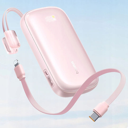 Baseus EnerFill FC21 QPow3 Ultra Power Bank 10000mAh 45W με Θύρα USB-A Nebula Pink