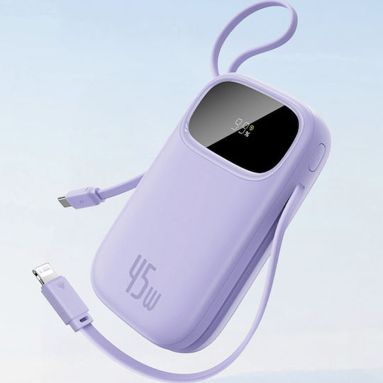 Baseus EnerFill FC31 Power Bank 20000mAh 45W cu Port USB-A și Port USB-C Albastru deschis