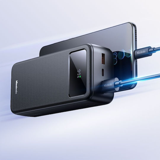 Mcdodo MC-4240 Power Bank 30000mAh 22.5W με 2 Θύρες USB-A και Θύρα USB-C Μαύρο