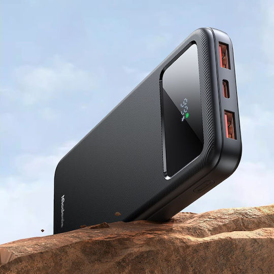 Mcdodo MC-4220 Power Bank 10000mAh 22.5W με 2 Θύρες USB-A και Θύρα USB-C Μαύρο