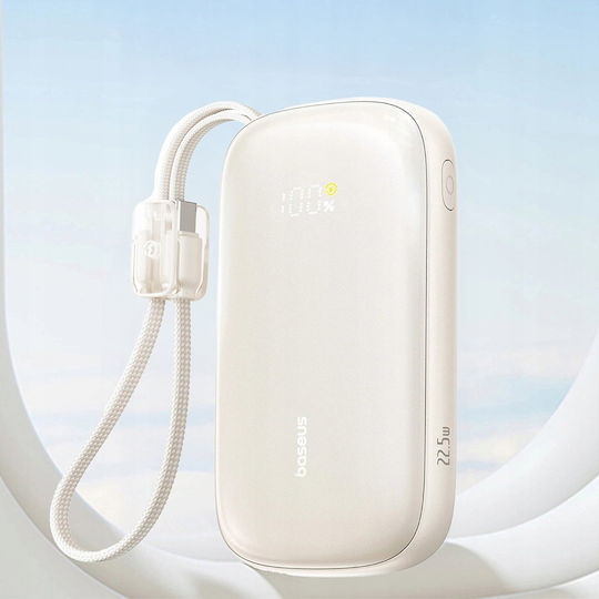 Baseus EnerFill FC21 QPow3 Ultra Външна Батерия 20000mAh 22.5W с USB-A Изходен Порт Power Delivery / Бързо Зареждане Бежова