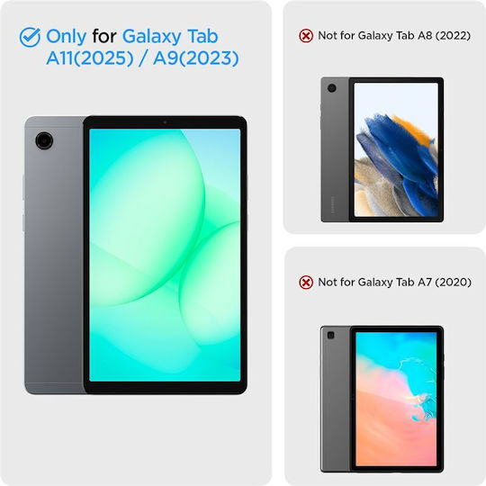 Spigen Flip Cover Durable Black (Galaxy Tab A9 A11 X110 X115 X133 X135)