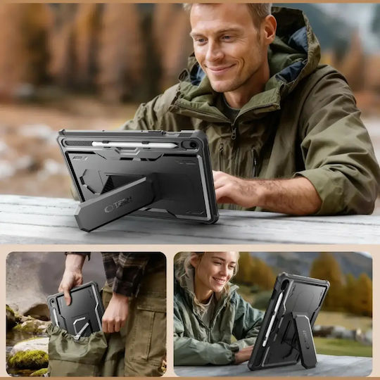 Tech-Protect Kevlar Pro Tablet Hülle Galaxy Tab S9 11.0 S10 Fe 10.9 S10 Lite 10.9 Schwarz