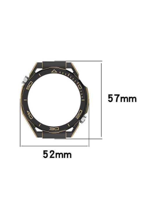 Huawei Watch GT 6 Pro Смяна Watch Ultimate Design PC Hollow Защитен Калъф Черен Златист