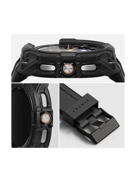 Ringke Пластмасов Калъф в Черен цвят за Samsung Galaxy Watch8 Classic