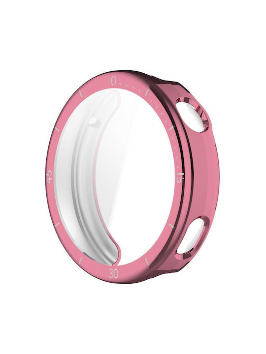 Huawei Watch GT 6 41 Millimeter Scale Style Full Coverage Electroplated Soft TPU Pink Watch Protective Cover