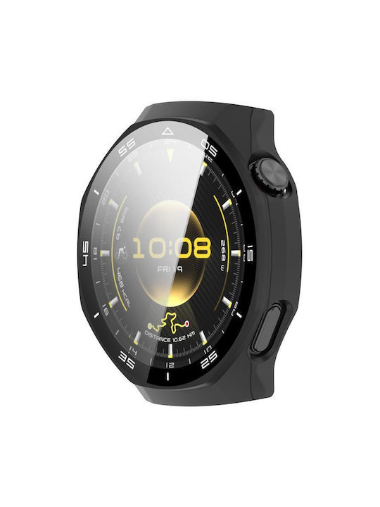 Tempered Glass Film Integrated Πλαστική Θήκη σε Μαύρο χρώμα για Huawei Watch GT 6 Pro Tempered Glass Film Integrated Πλαστική Θήκη σε Μαύρο χρώμα για Huawei Watch GT 6 Pro