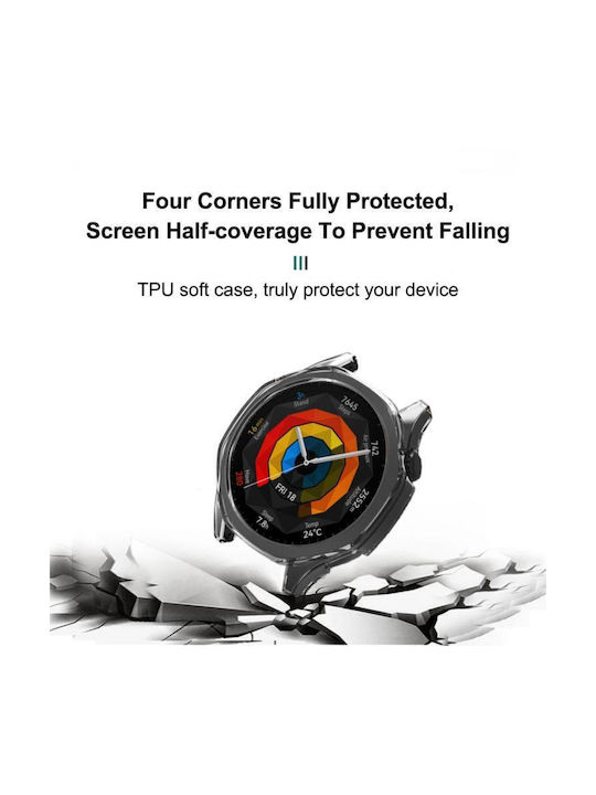 Huawei Watch GT 6 41mm Half Coverage Hollow TPU Watch Protective Cover Transparent