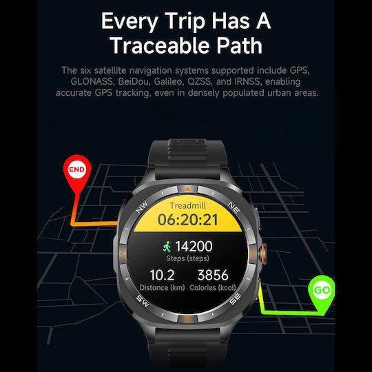Microwear G400 Smartwatch με Παλμογράφο (Green Camo)