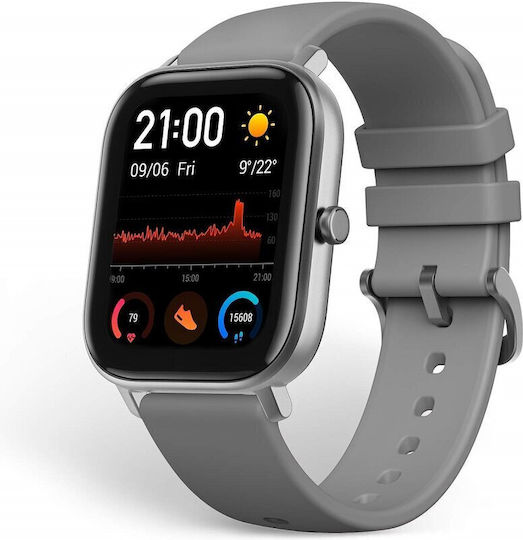 Amazfit GTS Aluminium 43mm Waterproof Smartwatch with Heart Rate Monitor (Gray)