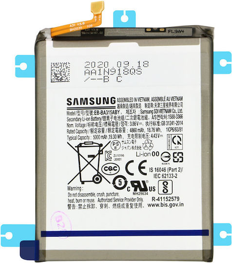 Γνήσια Μπαταρία Eb-ba315aby Samsung Galaxy A31 A315 A32 4g A325 Service Pack Gh82-22762a